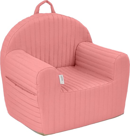Albero Mio Stripe Pink Kinderfauteuil - Kindersofa - Kinder Fauteuil - Kinderfauteuils - Peuterstoeltje van Albero Mio