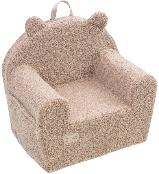 Albero Mio Teddy Boucle Caramel Kinderfauteuil - Kindersofa - Kinder Fauteuil - Kinderfauteuils - Peuterstoeltje van Merkloos
