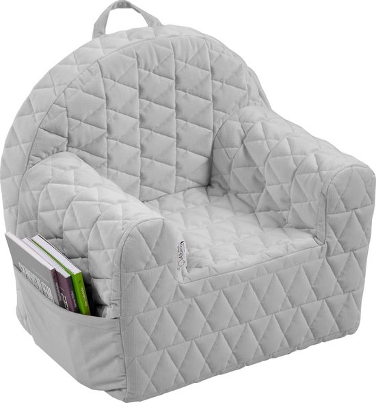 Albero Mio Velvet Grijs Kinderfauteuil van Albero Mio