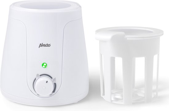 Alecto BW-70 - Flessenwarmer geschikt voor ieder flesje en potje - Snel en gemakkelijk in gebruik - Wit van Alecto