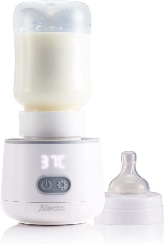 Alecto Flessenwarmer - Draagbare Baby Flessenwarmer voor Onderweg en Thuis - Geschikt voor vrijwel alle Babyflessen - Draadloos - BW1000 - Wit van Merkloos