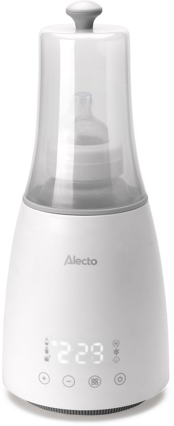 Alecto Flessenwarmer - Opwarmen, ontdooien en steriliseren - Geschikt voor alle gangbare flessen - 500W - BW900 - Wit van Merkloos