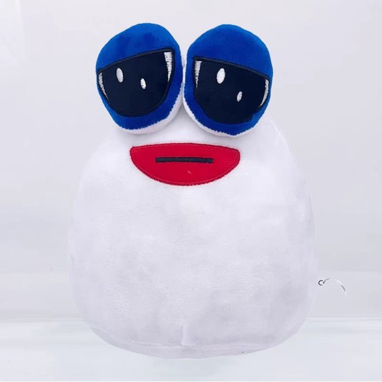 Alien Pou Knuffel - 23 cm - Kawaii Knuffel - Zielig Knuffel - Wit - Alien Clown knuffel van Ali