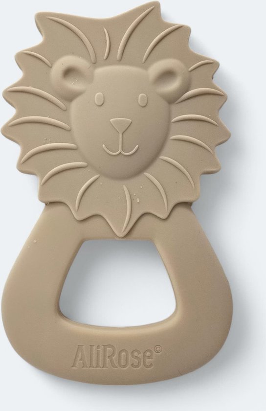 AliRose - Siliconen Bijtring - Leeuw - Teether - Dieren Collectie - BPA / PFAS vrij - 100% Siliconen - Baby - Speelgoed - Kind - BabyShower - Cadeau - Hypoallergene -Lion - Flexible Bijtring - Tandverzachtend - Verkoelend van AliRose