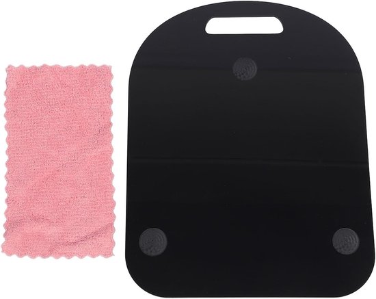 Allecto - Acryl Sliding Board - Blender Accessoire - Zwart - Keukenbenodigdheden - Keukenmachine - Geschikt voor TM5 TM6 - 36x28cm - Stevig - Gemakkelijk te rollen - Onder kast - Wielen van Allecto