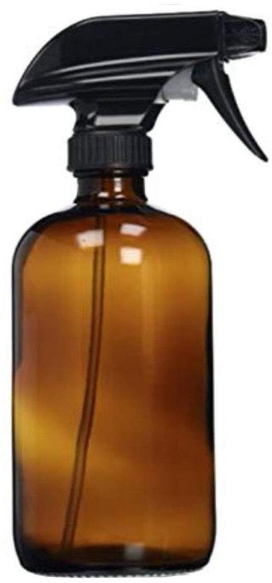 Allecto - Amber Glazen Sprayfles - Refillbare Container - Duurzaam - 250ml / 500ml - Geschikt voor Essentiële Olie - Handig voor Huishoudelijke Rei...