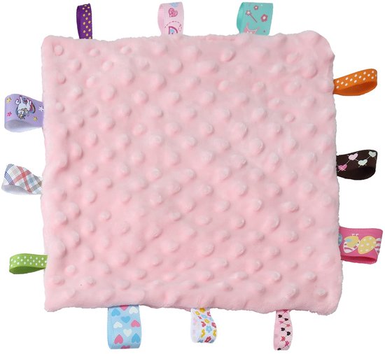 Allecto - Knuffeldeken - Sensorische Troostdeken - Zacht en Veilig - Roze - Knuffeldoekje - Perfect voor Baby's - Comfortabel en Stevig