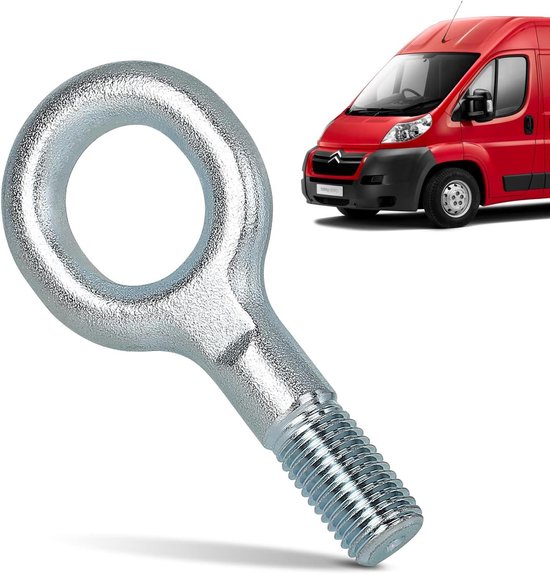 Allecto Plus - Sleephaak 107 mm compatibel met FIAT Ducato Citroen Relay Peugeot Boxer - Trekhaak voor sleepoog nodig. van Merkloos