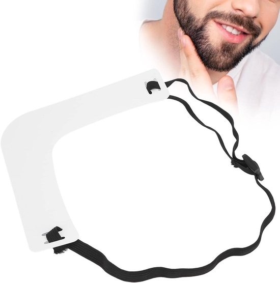 Allecto Premium - Mannen Baard Shaper en Trim Gids - Plastic Haarlijn Sjabloon Stencil - Haar Styling en Baard Trim Gids van Allecto