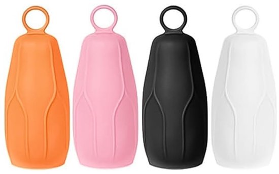Allecto - Reisfleshoezen - Lekvrije toilettassen - Praktisch en herbruikbaar - Siliconen 4-pack - Voor shampoo en verzorging - Ideaal voor op reis van Merkloos