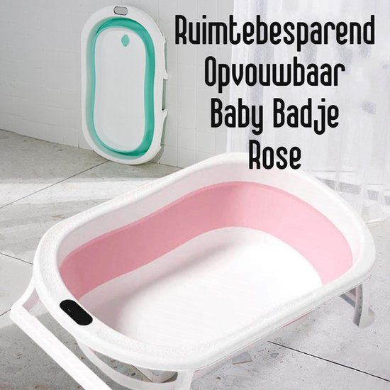Allernieuwste.nl® Opvouwbaar Opklapbaar BabyBad met Standaard Kinderbadje Babybadje Kleur Rose van Allernieuwste.nl®