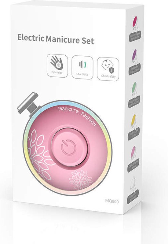 Allsa Baby Nagelvijl - Elektrische Nagelvijl - Baby Nagelverzorging - Ook Voor Volwassenen - Baby Cadeau - Roze van Allsa