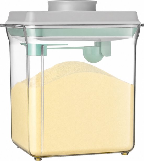 Almiya Melkpoeder Bewaardoos 1700 ml – Luchtdichte Babyvoeding Container met Doseerschepje – BPA-vrij – Melkpoeder Dispenser & Doseerdoos - Incl Gratis E-book