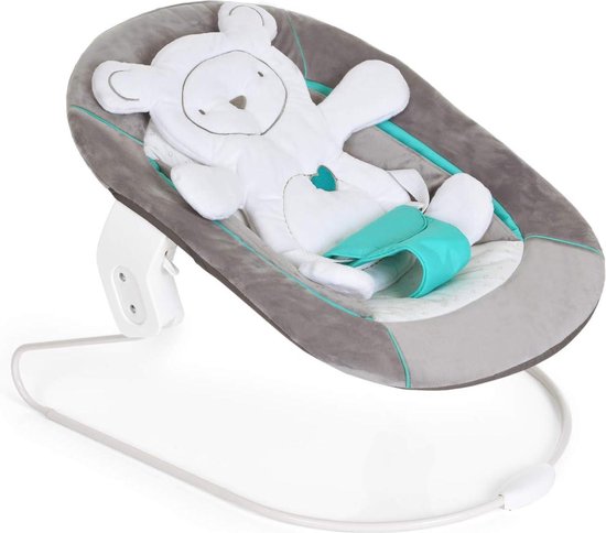 Alpha Bouncer Grijs - 2 in 1 wipstoel voor pasgeboren baby's - Hauck Alpha+ Beta+ meegroeistoel verkleiner - 66 x 45 x 49 cm van Hauck