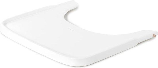 Alpha Wooden Tray voor kinderen van 6-36 maanden - Houten eetplank met verhoogde rand (wit) van Bumbo