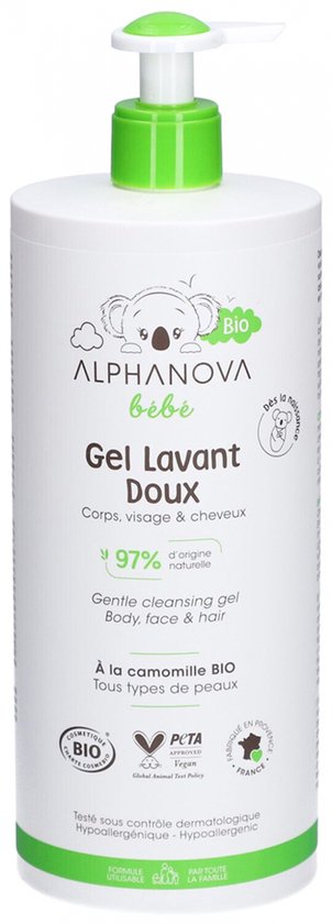 Alphanova Bébé Biologische Zachte Wasgel 1 L
