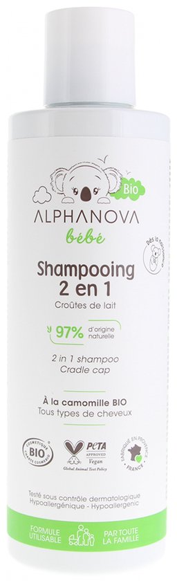 Alphanova Bébé Organic 2in1 Shampoo 200 ml van Merkloos