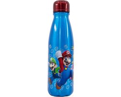 Aluminium Super Mario drinkfles / drinkbeker - 600 ml van Stor 