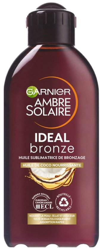 Ambre Solaire Ideal Bronze Body Oil - Tělový Olej Pro Výživu + Zlepšení Odstínu Opálené Pokožky van Merkloos