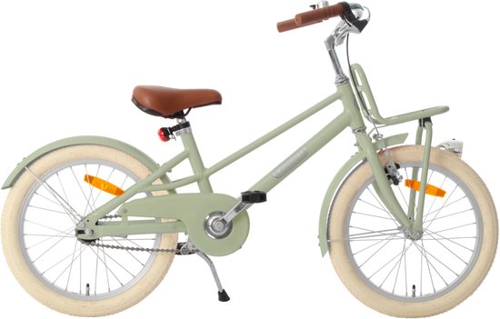 AMIGO Urban Meisjesfiets 18 Inch - Kinderfiets voor 5 tot 7 Jaar - 105-120 cm - Groen van AMIGO