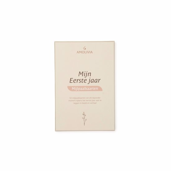 Amolivia Mijlpaalkaarten Eerste Jaar - Mijlpaalkaarten Baby - Milestone Baby Cards van Merkloos