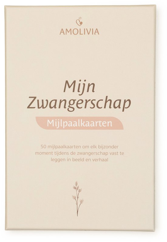 Amolivia Mijlpaalkaarten Zwangerschap - Mijlpaalkaarten Baby - Milestone Baby Cards van Merkloos