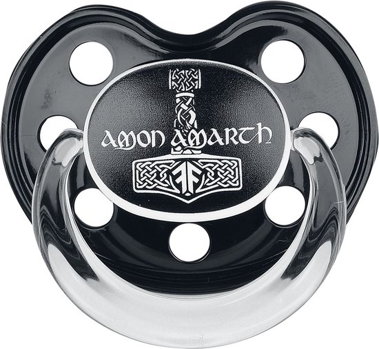Amon Amarth Metal Kids - Thors Hammer Speen - zwart - 6-18 Mon. van Merkloos