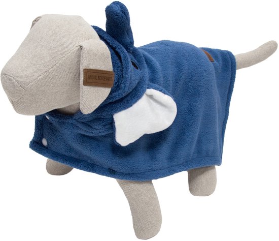 Animal Boulevard Honden Badcape Olifant - Hondenverzorging - Blauw Xl