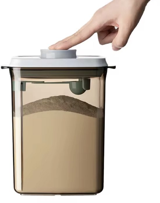 ANKOU 1700 Melkpoeder bewaarbus | Tawny | Melkpoeder doseerdoos | Babyvoeding opslag | Melkpoeder dispenser