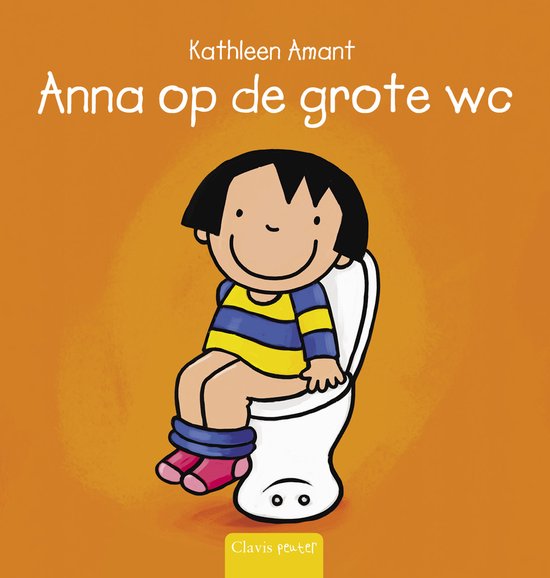 Anna - Anna op de grote wc van Moon vondsten.