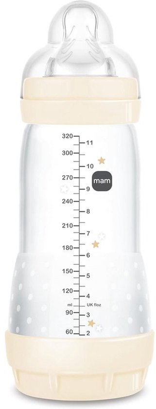 Anti-koliek fles 320 ml - zelfsteriliserend - MAM Easy Start - 1 stuk - voor baby's vanaf 4 maanden