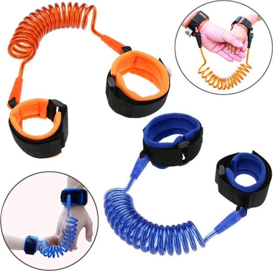 Anti Lost Veiligheidsband Polstuigje - Kindertuigje Polsband - Anti Wegloop SOS Armband Looptuigje - Kinder Looplijn Tuigje van Infityle