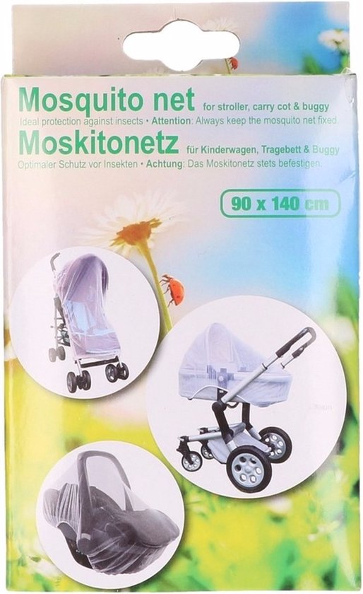 Anti muggen net / klamboe voor de kinderwagen/buggy/autostoeltje - Universeel