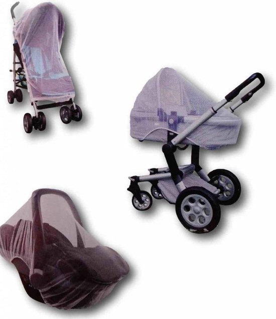 Anti muggennet - Klamboe voor kinderwagen van Merkloos