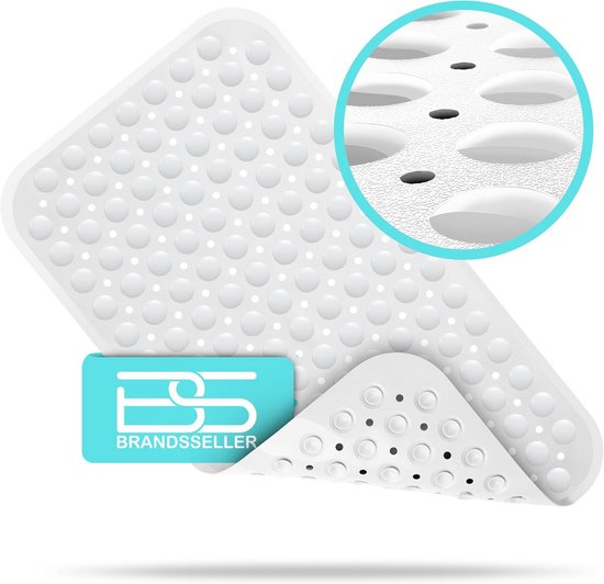 Anti-slip Douchemat met Noppen 70x38 cm | Waterabsorberende Badmat voor Badkamer en Douche van Merkloos
