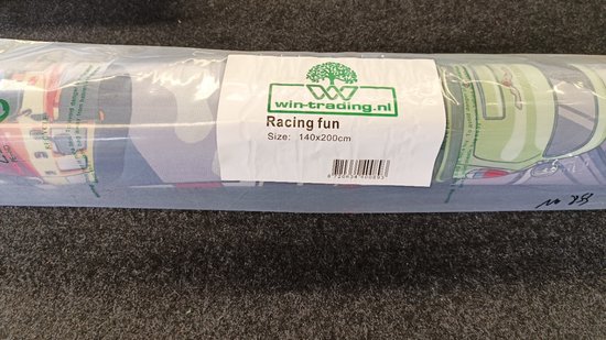anti - slip speelkleed racingfun - speeltapijt racin fun - speelmat - kindertapijt - 140 x 200 cm - wasbaar - antislip van FAIRYBEL﻿﻿.
