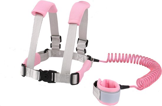 Anti-verlies polsband voor peuters - 2 in 1 peuterriem - Veiligheidsgordel voor kinderen met anti-verlies gesp - Reflecterende band voor peuters - Veiligheidsband voor kinderen - voor meisjes/jongens op reis van LittlePlaypen
