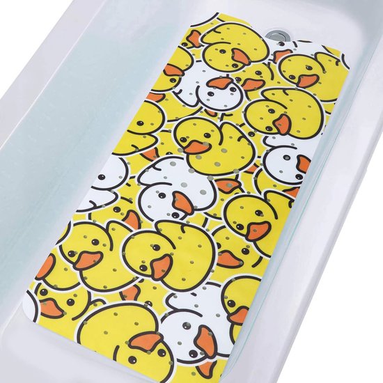 Antislip Badkuipmat voor Kinderen - Extra Lange Peuter Badmat met Zuignappen