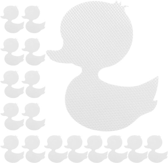 Antislip Badkuipstickers - Eendjes Vloerstickers - Veilig Douchen - Schattig Eend Design - 20 Stuks - Wit