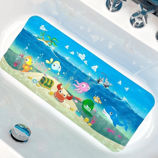 Antislip Badmat Voor Kinderen en Peuters - Veilig en Kindvriendelijk Voor Bad en Douche, 86 x 39 cm