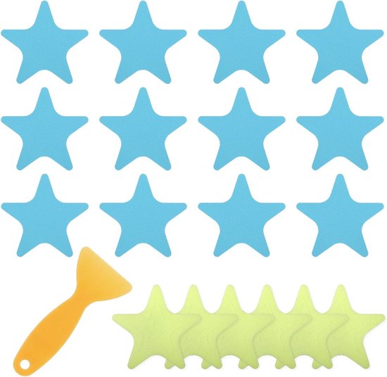 Antislip Badstickers - Douchestrips Veiligheid - Valpreventie Douche - Lichtgevend in Donker - 18 stuks - Meerdere Kleuren