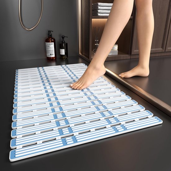 Antislip Douchemat - Badmat Veilig - Veilig Douchen - Krachtige Zuignappen - 68 x 40 cm - Zwart