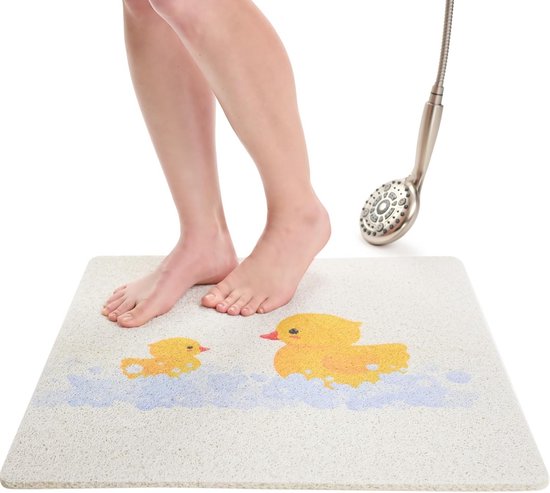 Antislip Douchemat Kinderen met Eend Motief - Veilig Badmat voor Baby en Peuter van Merkloos