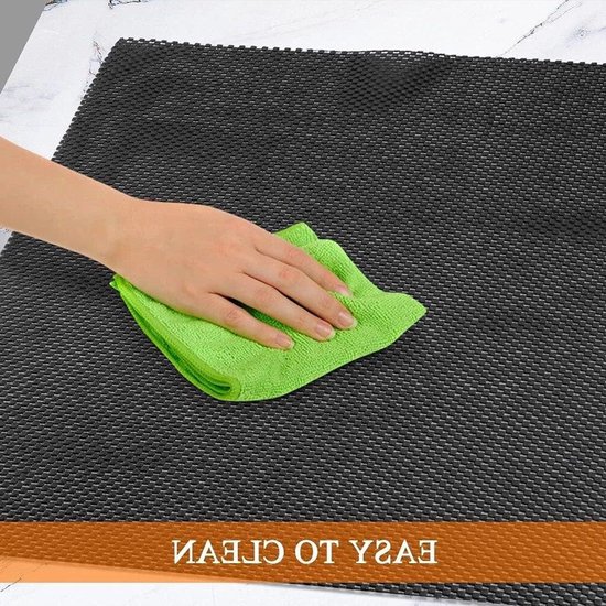 Antislip mat - Douchemat badmat - Veilig douchen - Knipbaar design - 120x100 cm - Zwart