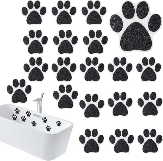 Antislip Stickers - Douche Grip - Veilig Douchen - Honden Vorm - 20 Stuks - Transparant