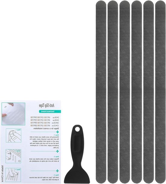 Antislip Strips Badkuip - Douche Stickers Veiligheid - Voorkom Uitglijden - Eco Lijm Geen Residue - 38 x 2 cm