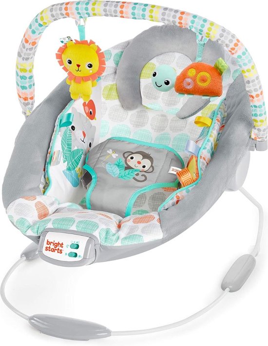 ApexArte® Elektrische Schommelstoel Baby - Baby Swing - Wipstoel Baby's met Speelboog - Grijs van ApexArte
