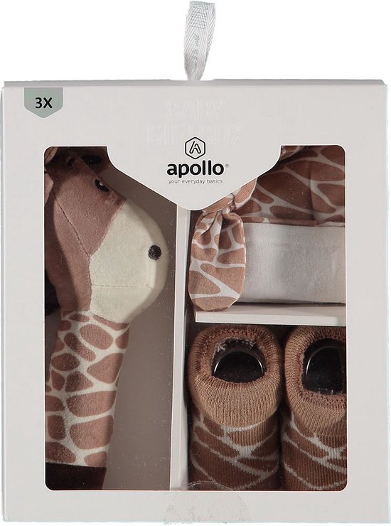 Apollo - Kraamcadeau - Baby - Giraffe - Bruin - New born van Apollo