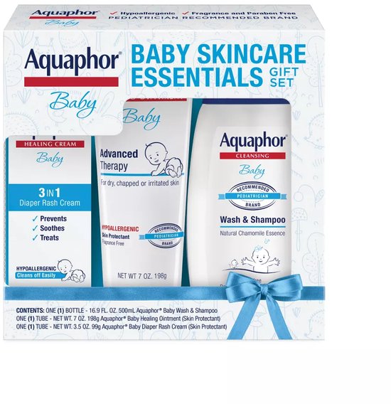 Aquaphor Baby Verzorgingsset – 3-in-1 Cadeauset