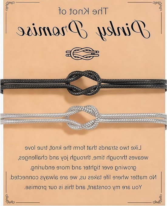 Arm banden voor koppels, matching armbanden met liefdesband voor Valentijnsdag en Kerstmis. Perfect cadeau idee. van Merkloos